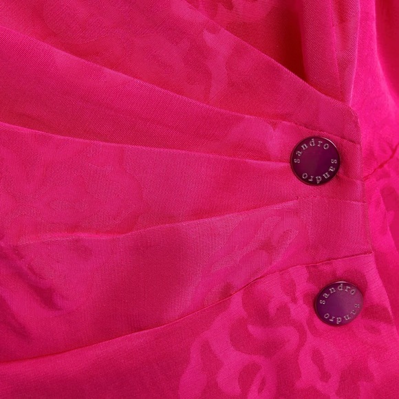 Harpie Wrap-Effect Jacquard Mini Dress - Picture 4 of 8